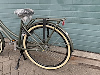 Dames stadsfiets 53 cm 3 versnellingen, popal daily dutch prestige n3, army green - afbeelding 15 van  16