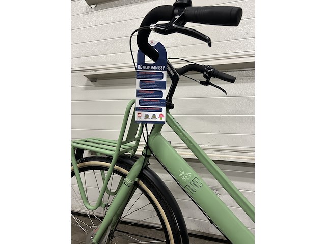 Dames stadsfiets 57 cm 3 versnellingen, bsp, la dolce vita n3, retro groen - afbeelding 18 van  20
