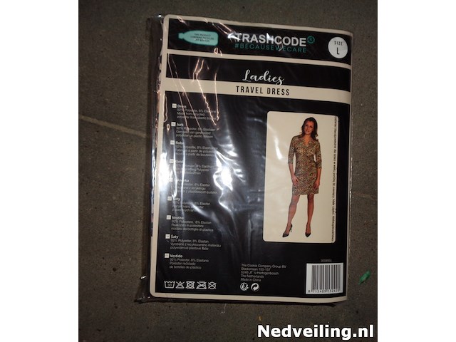 Dames travel dress panter print maat l - afbeelding 1 van  3