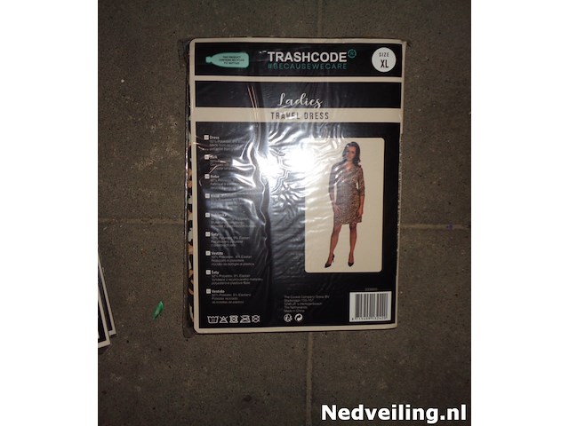 Dames travel dress panter print maat xl - afbeelding 3 van  3