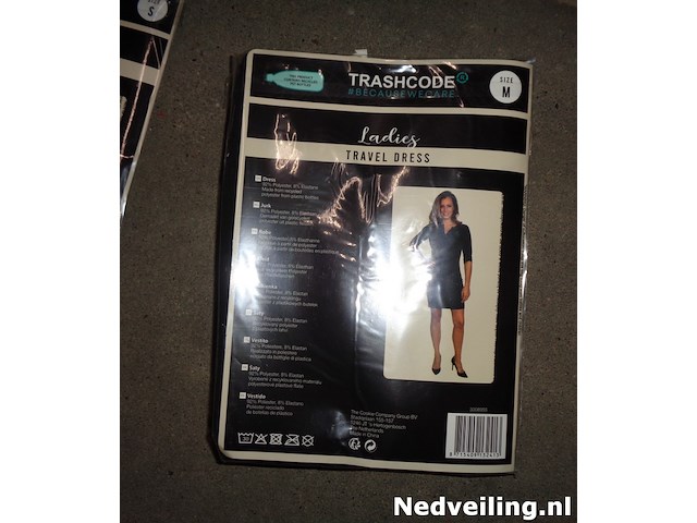 Dames travel dress zwart maat m - afbeelding 3 van  3