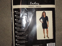 Dames travel dress zwart maat xl - afbeelding 2 van  3