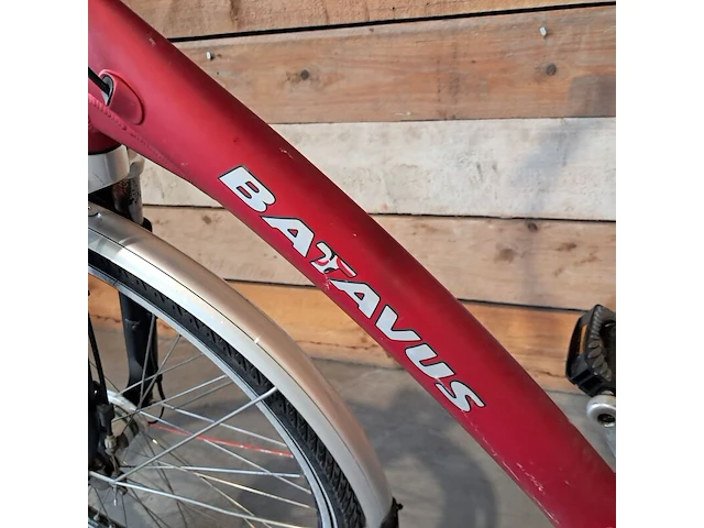 Damesfiets, batavus, mambo spirit, rood - afbeelding 3 van  17