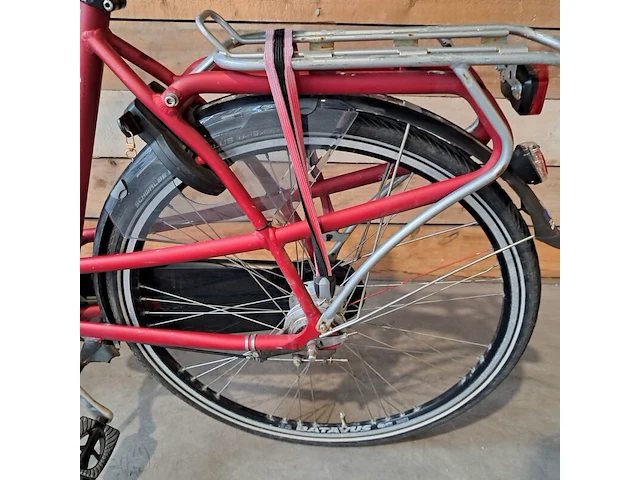 Damesfiets, batavus, mambo spirit, rood - afbeelding 12 van  17