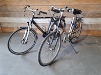 Damesfiets en herenfiets, batavus / target skyline, toerfiets, bruin / zwart, 2005