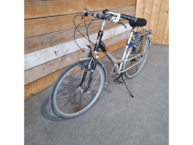 Damesfiets en herenfiets, batavus / target skyline, toerfiets, bruin / zwart, 2005 - afbeelding 6 van  7