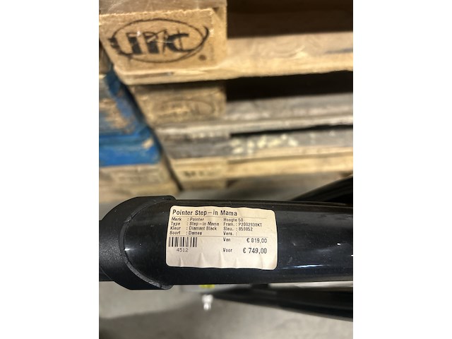 Damesfiets hoogte 50 7 versnellingen pointer, step-in mama, diamant black - afbeelding 3 van  11