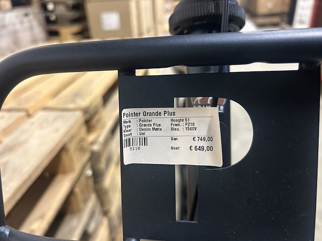 Damesfiets hoogte 51 3 versnellingen pointer, grande plus, denim matte - afbeelding 4 van  12