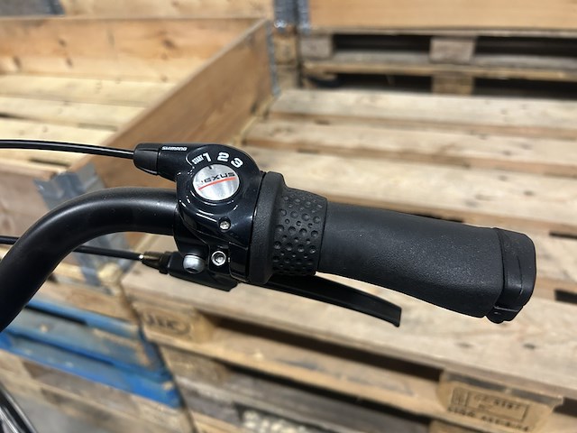 Damesfiets hoogte 53 3 versnellingen pointer, solara, mat zwart - afbeelding 2 van  14