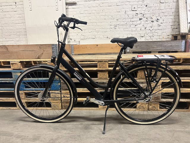 Damesfiets hoogte 53 3 versnellingen pointer, solara, mat zwart - afbeelding 1 van  14