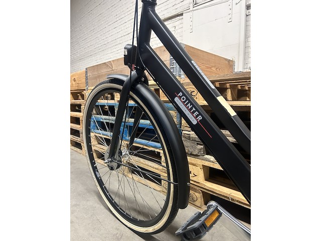Damesfiets hoogte 53 3 versnellingen pointer, solara, mat zwart - afbeelding 10 van  14
