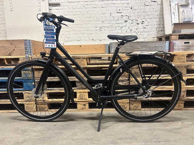 Damesfiets hoogte 56 7 versnellingen bsp, voyager, onyx black - afbeelding 1 van  10