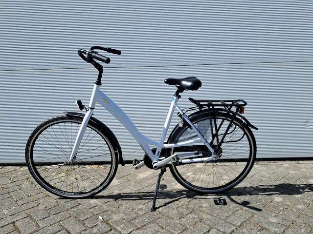 Damesfiets, wit - afbeelding 7 van  14