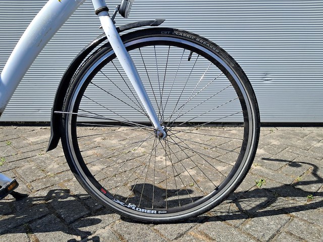 Damesfiets, wit - afbeelding 10 van  14