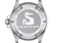 Dameshorloge tissot, seastar 1000 36mm t120.210.22.051.01 , zwarte wijzerplaat, grijs/zilverkleurige band met roségoudkleurige accenten - afbeelding 2 van  2