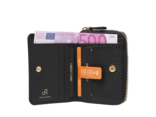 Damesportemonnee dr amsterdam, black - afbeelding 4 van  5
