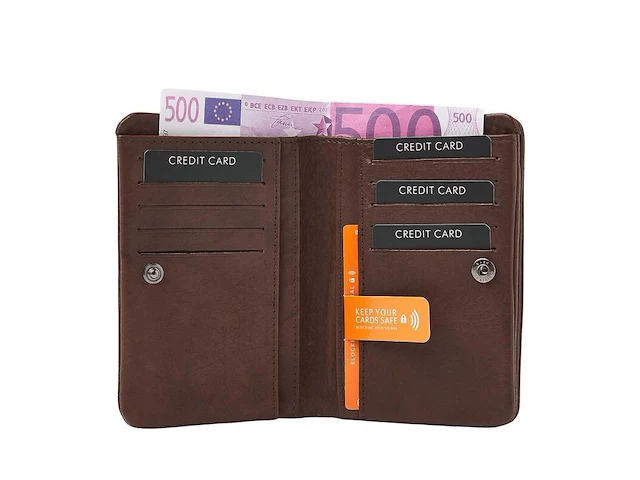 Damesportemonnee dr amsterdam, brown - afbeelding 3 van  5
