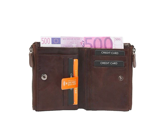 Damesportemonnee dr amsterdam, chestnut - afbeelding 3 van  5