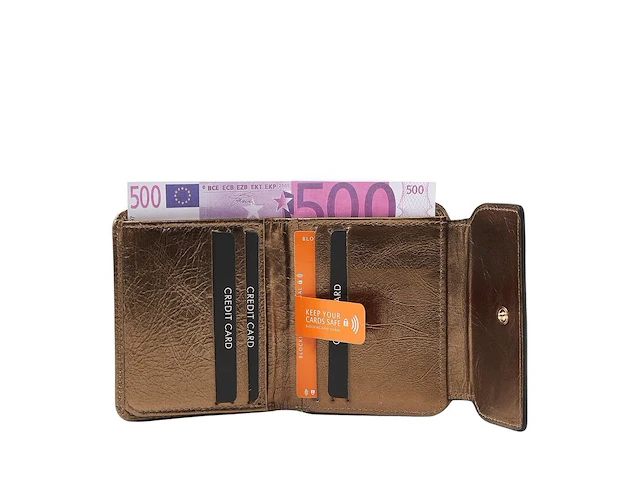 Damesportemonnee dr amsterdam, gold - afbeelding 3 van  5