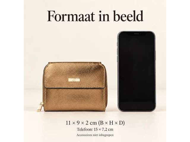 Damesportemonnee dr amsterdam, gold - afbeelding 5 van  5
