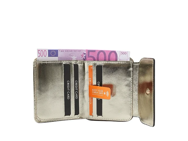 Damesportemonnee dr amsterdam, light gold - afbeelding 3 van  5