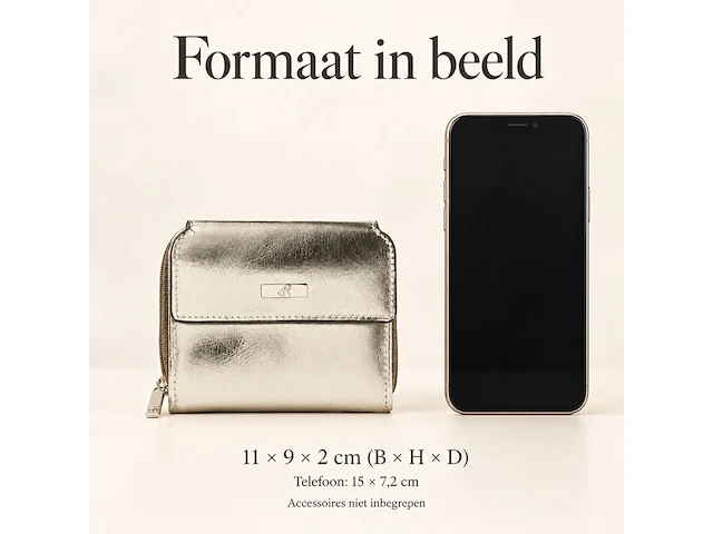 Damesportemonnee dr amsterdam, light gold - afbeelding 5 van  5