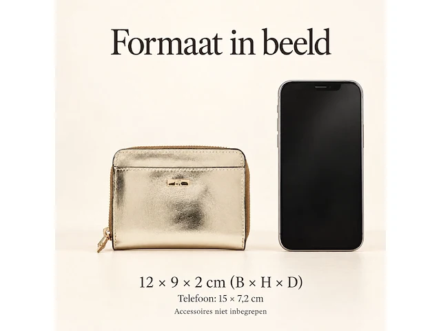 Damesportemonnee dr amsterdam, light gold - afbeelding 5 van  5