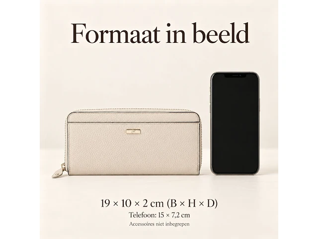 Damesportemonnee dr amsterdam, nude - afbeelding 5 van  5