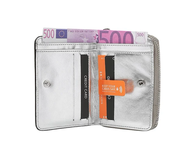 Damesportemonnee dr amsterdam, silver - afbeelding 3 van  5
