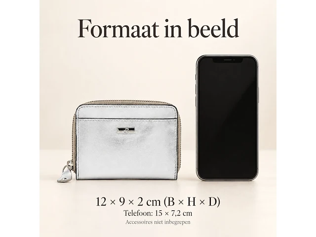 Damesportemonnee dr amsterdam, silver - afbeelding 5 van  5