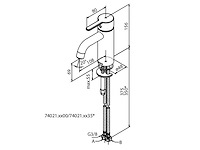 Damixa - silhouet - wastafelmengkraan - afbeelding 3 van  7