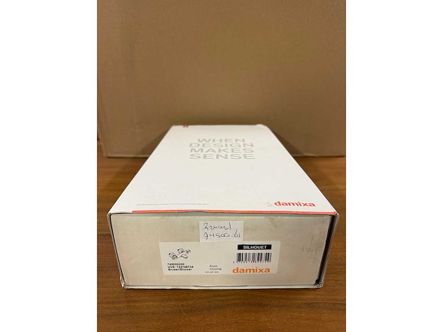 Damixa - silhouet 745006100 - badthermostaat met s-koppelingen mat zwart - afbeelding 2 van  3