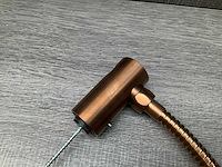 Damixa iris hoofddouche met wandarm glijstang en staaf handdouche brushed copper - afbeelding 10 van  10