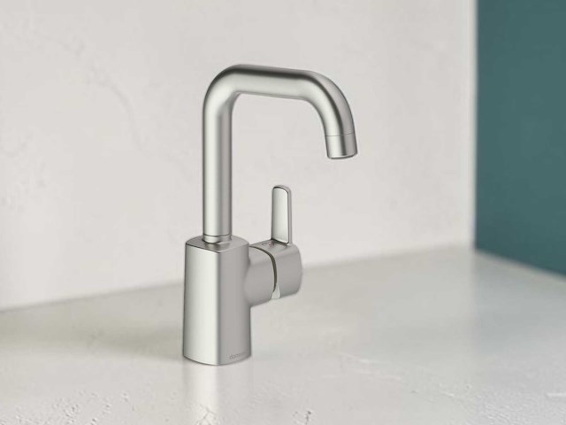 Damixa pine wastafelkraan rvs 25cm - afbeelding 1 van  6