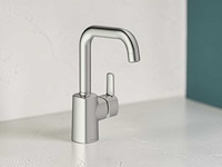 Damixa pine wastafelkraan rvs 25cm - afbeelding 1 van  6