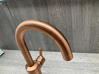 Damixa silhouet wastafelkraan brushed copper 29,5cm - afbeelding 3 van  6