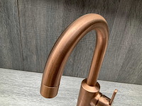 Damixa silhouet wastafelkraan brushed copper 29,5cm - afbeelding 4 van  6