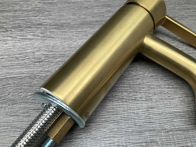 Damixa silhouet wastafelkraan mat messing pvd 16cm - afbeelding 4 van  7