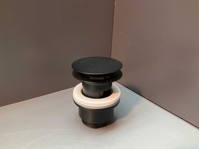 Damixa wastafelafvoerplug klikwaste mat zwart - afbeelding 3 van  4