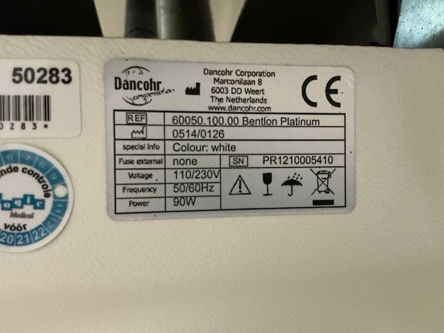 Danconr benton platinum elektrische behandelstoel - afbeelding 7 van  8