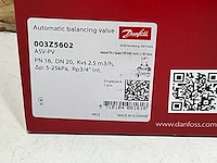 Danfoss 003z5602 drukverschilregelaar asv-pv dn20 5..25kpa 3/4"bn.dr. met epp isolatie - afbeelding 3 van  3