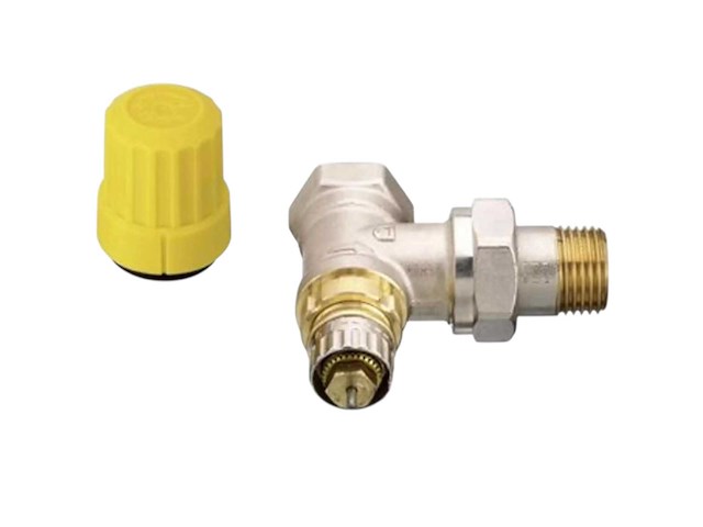 Danfoss 013g0037 thermostatische radiatorafsluiter haaks verkort - afbeelding 1 van  3