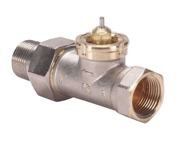 Danfoss 013u0017 radiatorafsluiter thermostatisch rav recht 1/2” (2x) - afbeelding 1 van  3