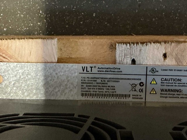 Danfoss 55kw fc-302 131h1594 frequentieregelaar - afbeelding 6 van  7
