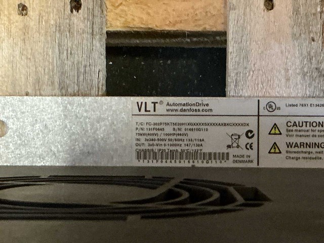 Danfoss 75kw fc-302 131f0445 frequentieregelaar - afbeelding 7 van  7