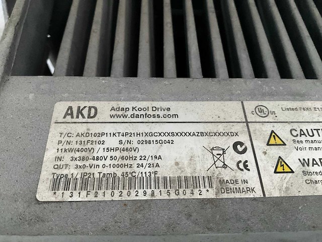 Danfoss adap-kool akd102p11 frequentieregelaar - afbeelding 3 van  3
