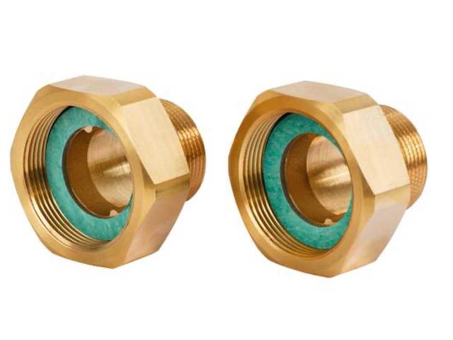 Danfoss draadkoppeling set dn32 buitendraad 1 1/2" set van 2 (2x) - afbeelding 1 van  1