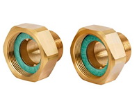 Danfoss draadkoppeling set dn32 buitendraad 1 1/2" set van 2 (2x) - afbeelding 1 van  1