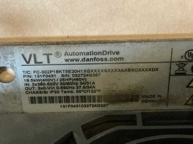 Danfoss fc-302 vlt automationdrive frequentieregelaar - afbeelding 3 van  3