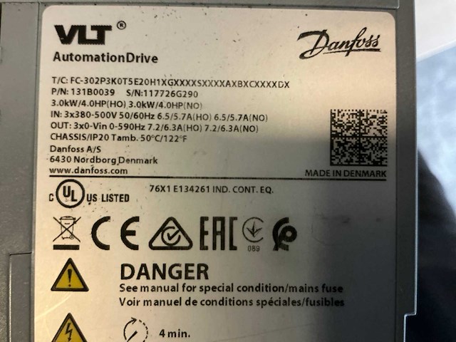 Danfoss fc-302 vlt automationdrive frequentieregelaar - afbeelding 3 van  5